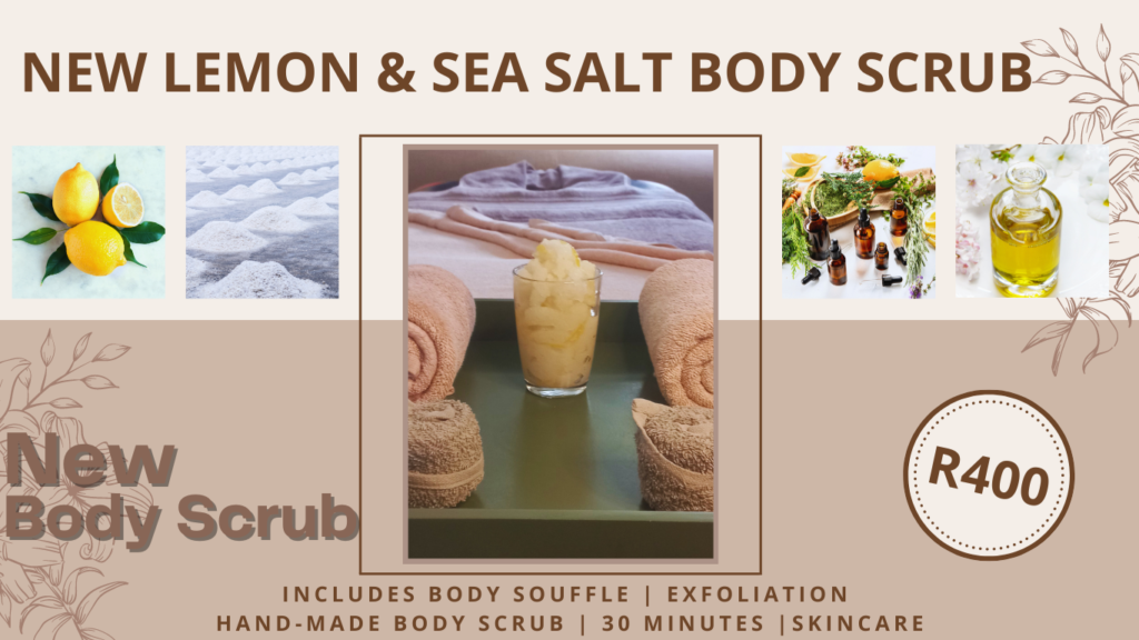 Lemon Sea Salt body scrub Website Banner 31 May 2024