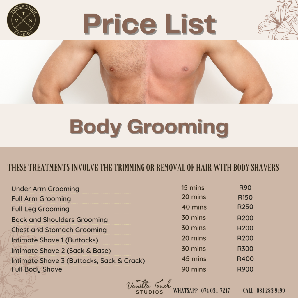 Grooming Price List